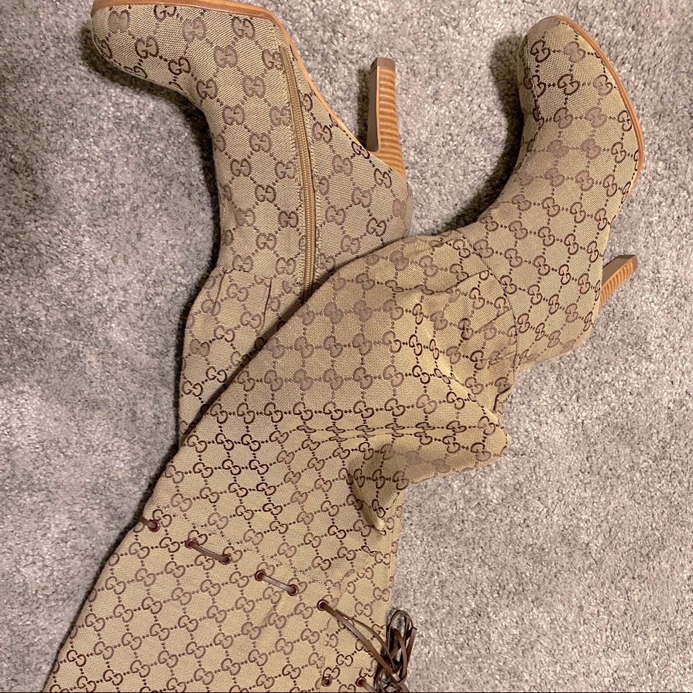 Gucci Lisa Tie Tall Boots